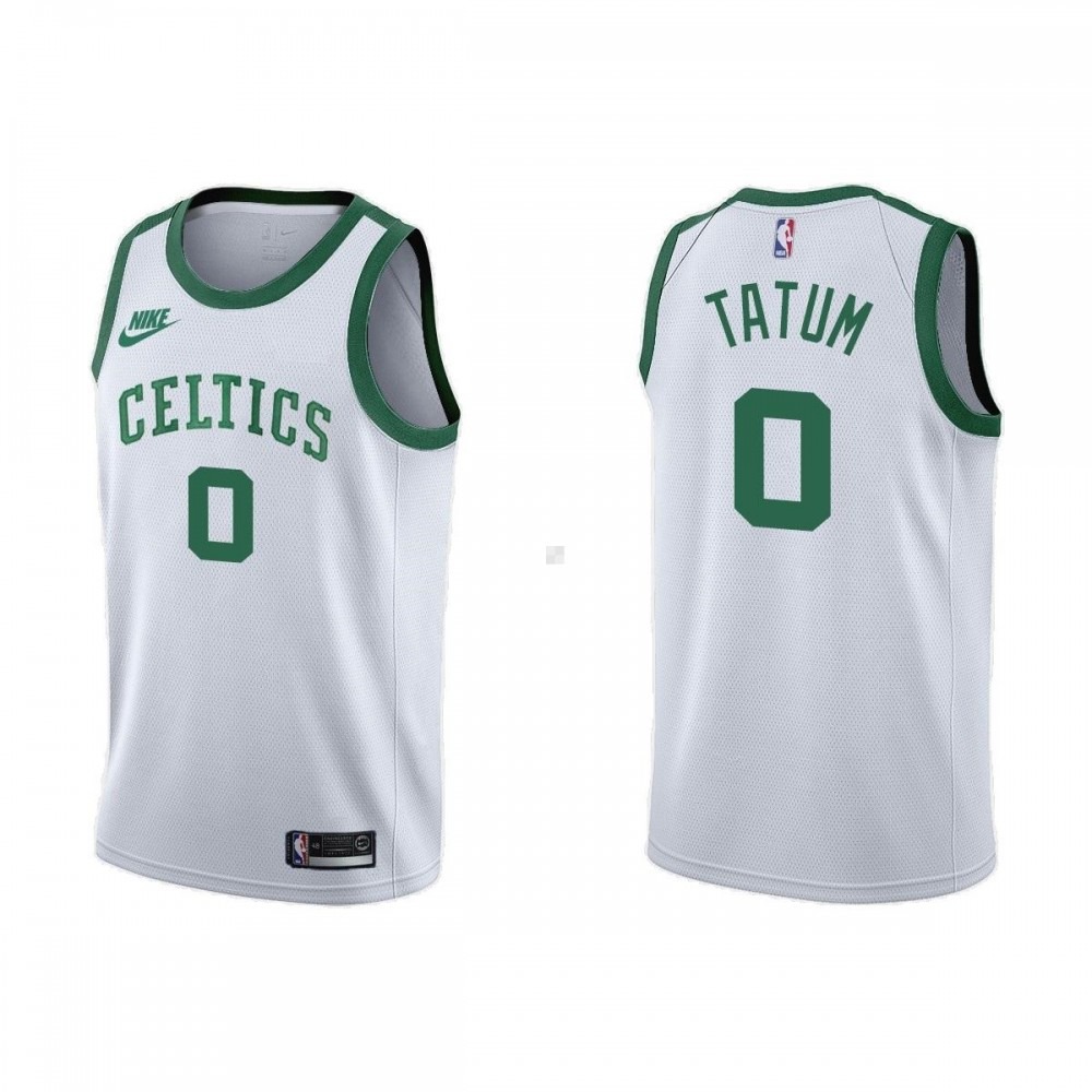 Men's Boston Celtics Jayson Tatum #0 White 2021/22 75th Anniversary Jersey-Classic Edition-Pro Kit Vault | Brand New 26/27 Sports Jerseys